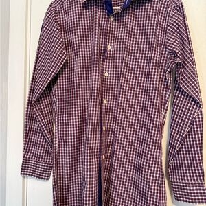 Men's Paul Frederick Shirt - Purple ‎ and Red